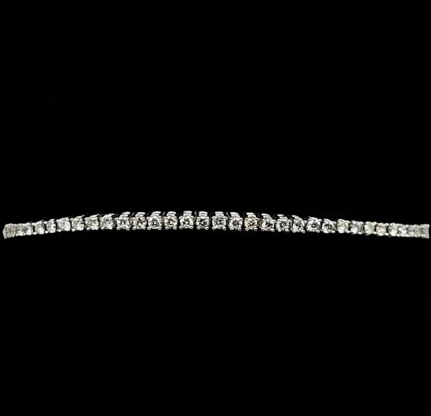 14K White Gold Diamond Tennis Bracelet-Estate