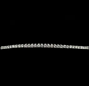 14K White Gold Diamond Tennis Bracelet-Estate