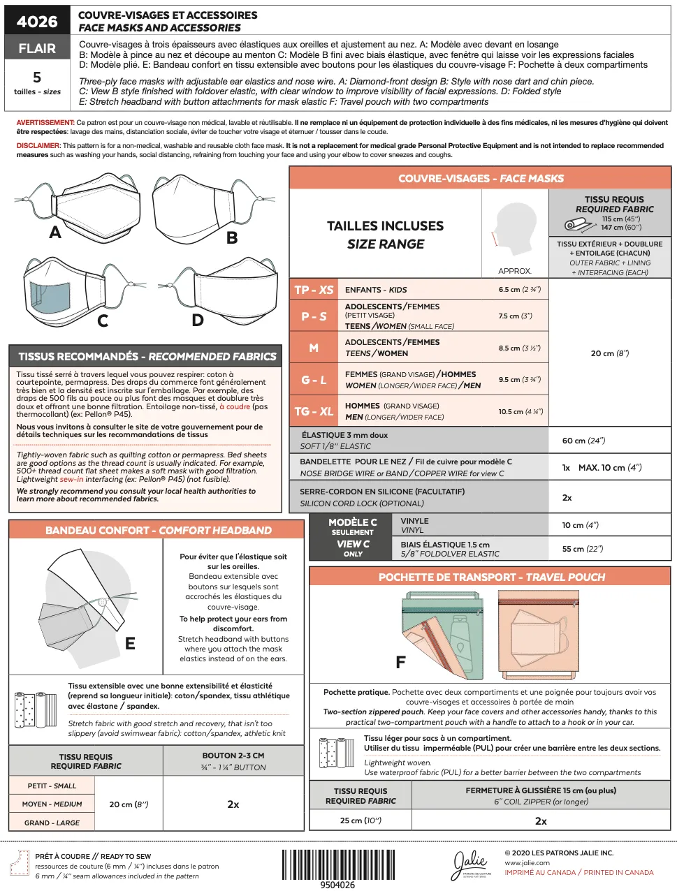 4026 // FLAIR Face Masks and accessories