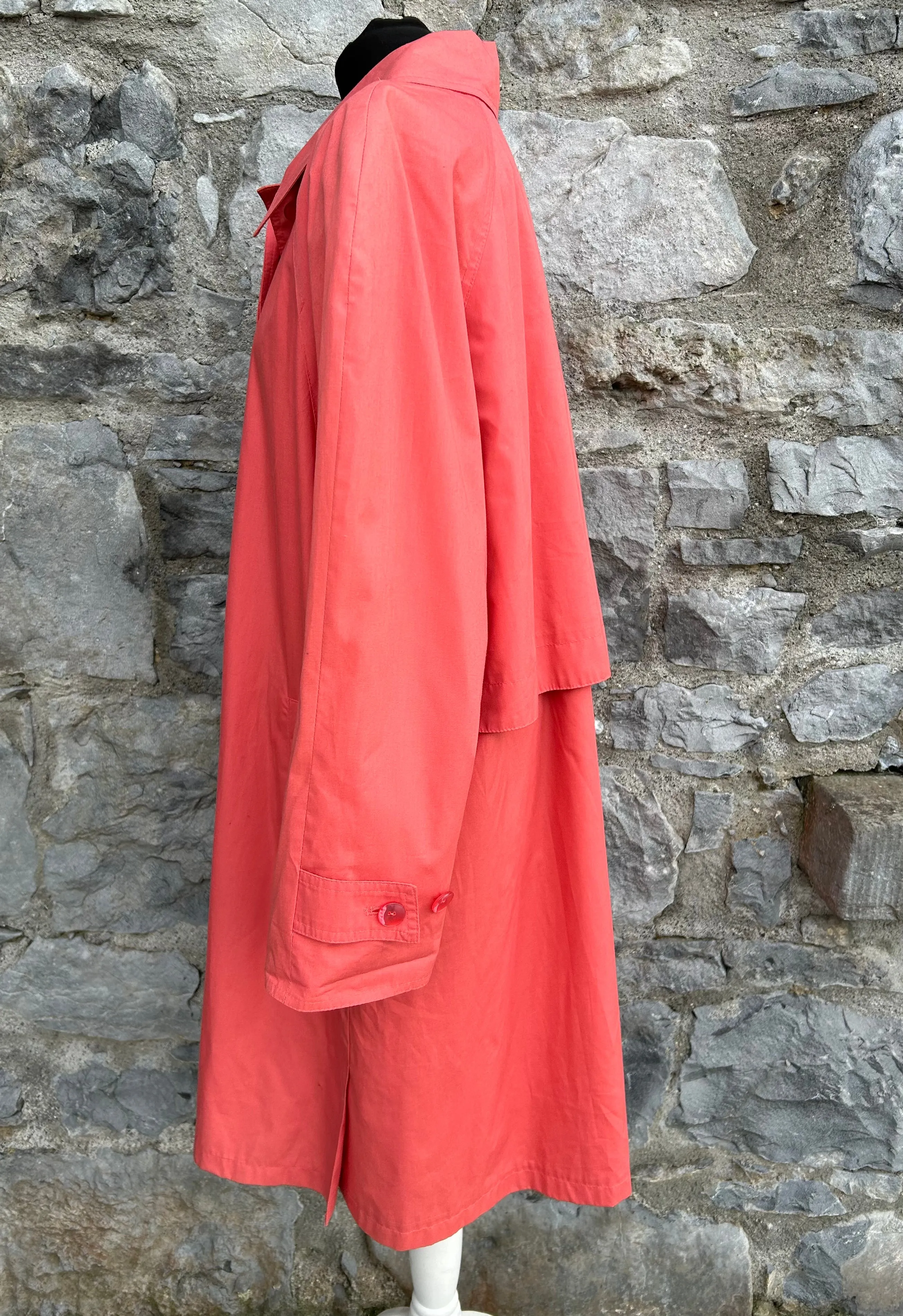 80s coral coat  uk 14-16