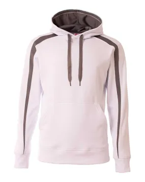 A4 N4004 Spartan Fleece Hoodie - White Graphite