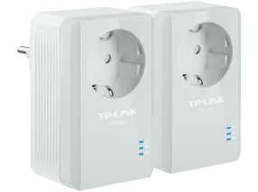 Adaptador - TP-Link TL-PA4010P KIT, 600 Mbps, Cobertura Internet, Línea Eléctrica, 2 Puertos