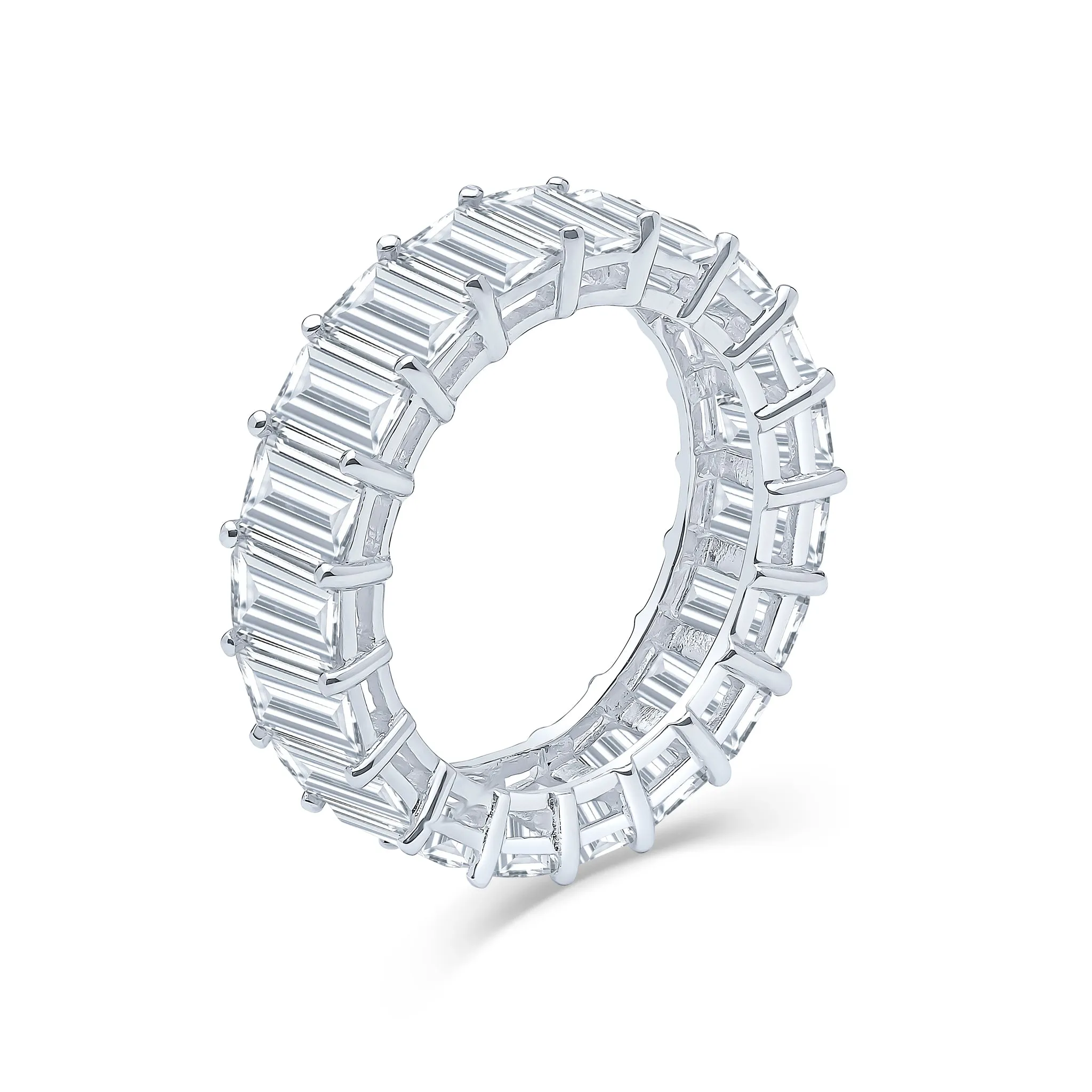 Adara Eternity Ring (Rhodium)