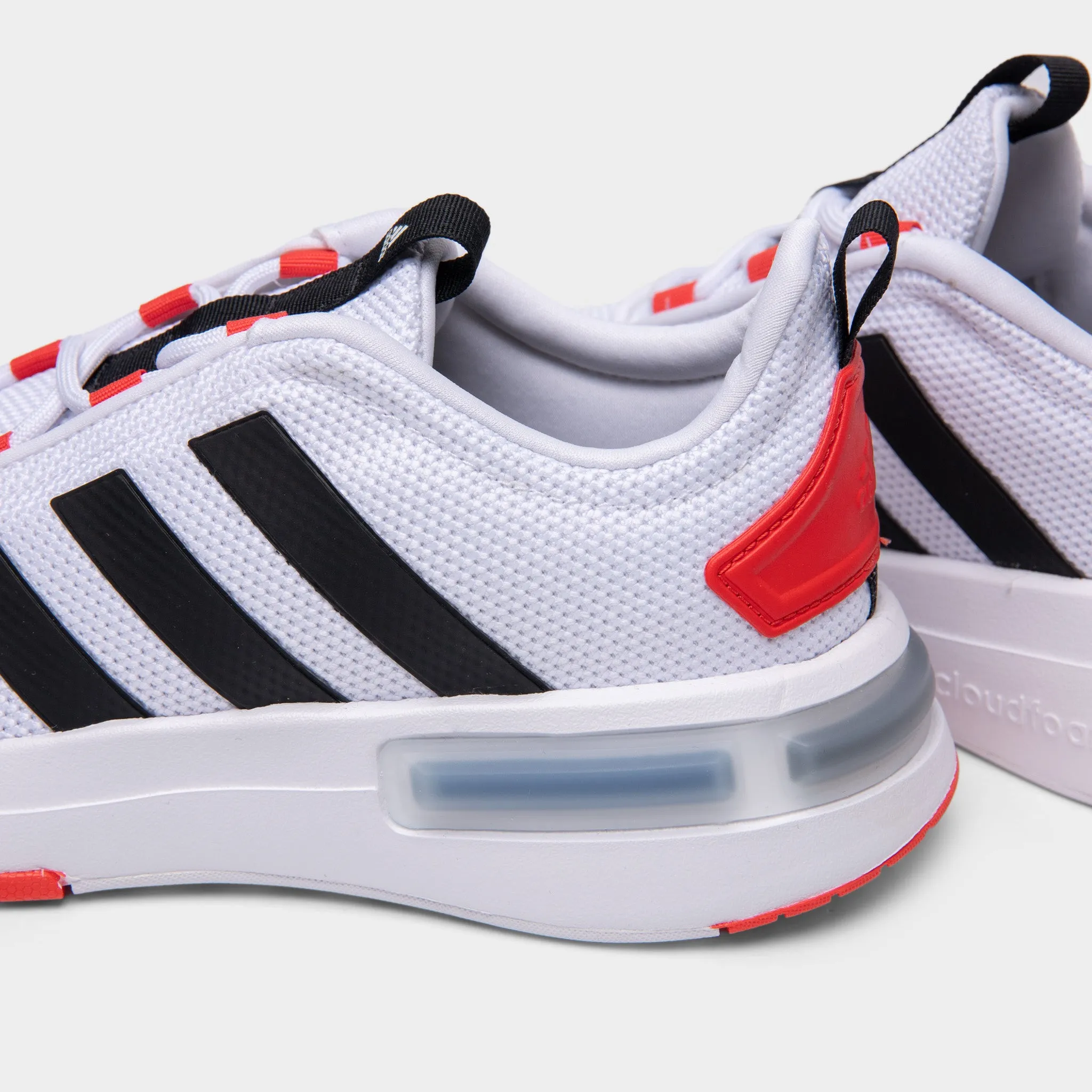 adidas Juniors' Racer TR23 Cloud White / Core Black - Bright Red