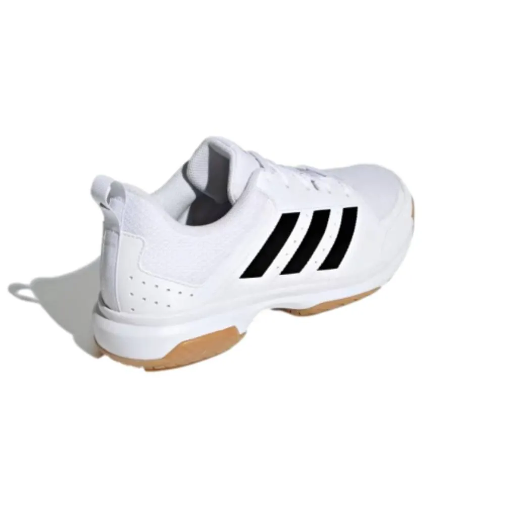 Adidas Men's Ligra 7 Badminton Shoe (Cloud White/Core Black/Cloud White)