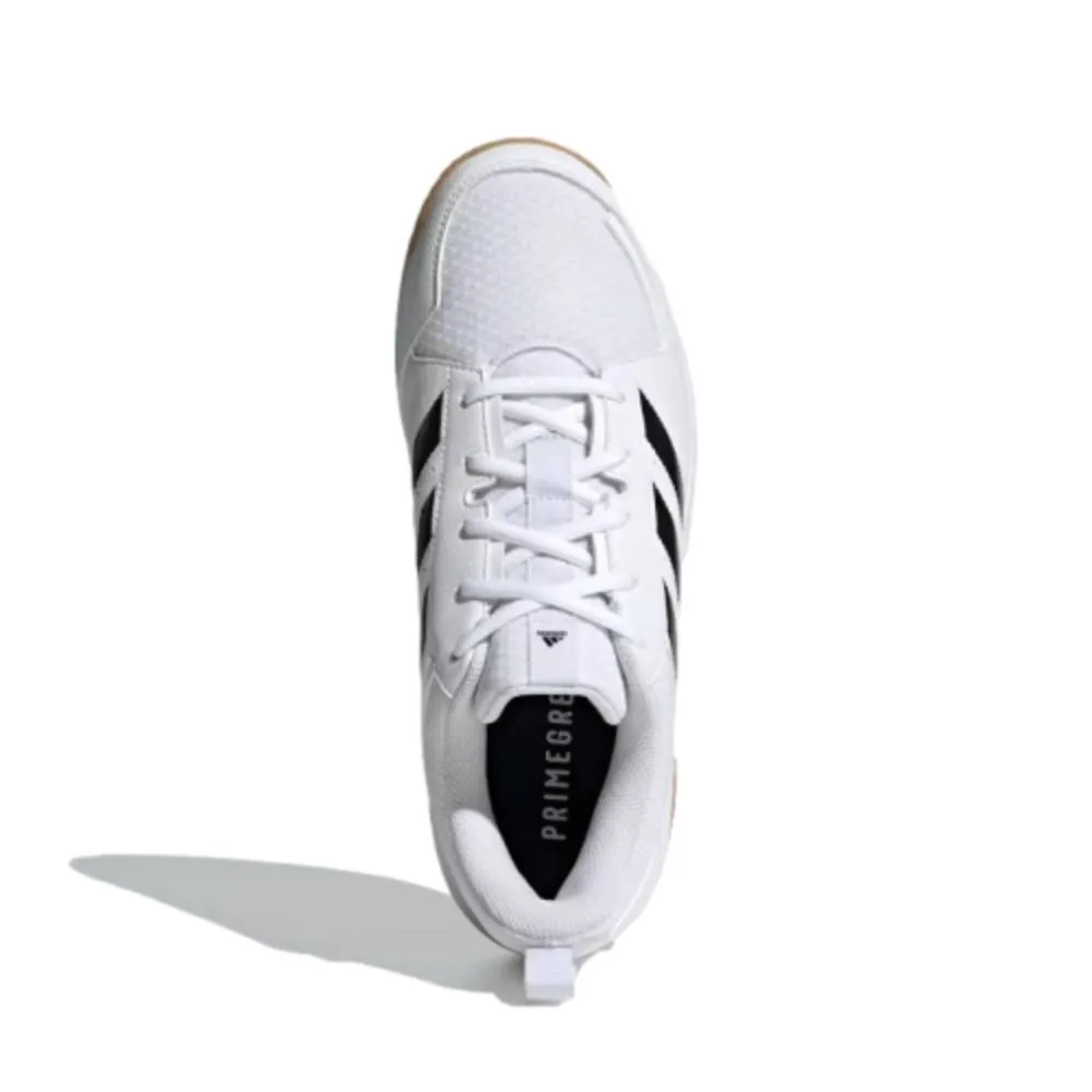 Adidas Men's Ligra 7 Badminton Shoe (Cloud White/Core Black/Cloud White)