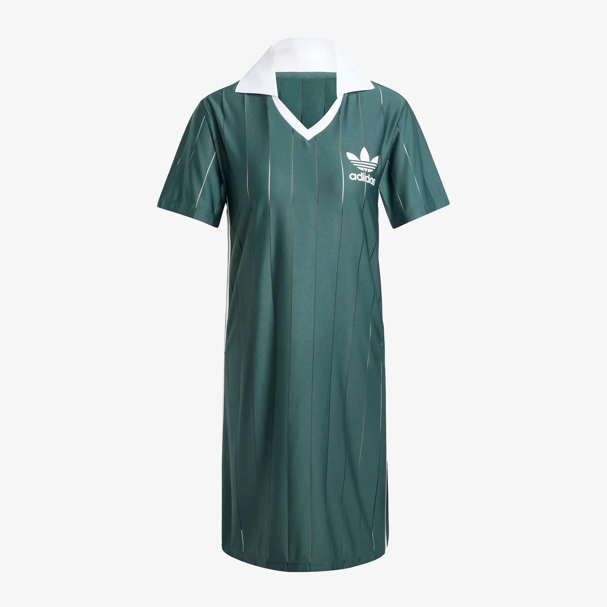 ADIDAS ORIGINALS | WMN'S ADICOLOR 3-STRIPES PINSTRIPE DRESS { MINERAL GREEN