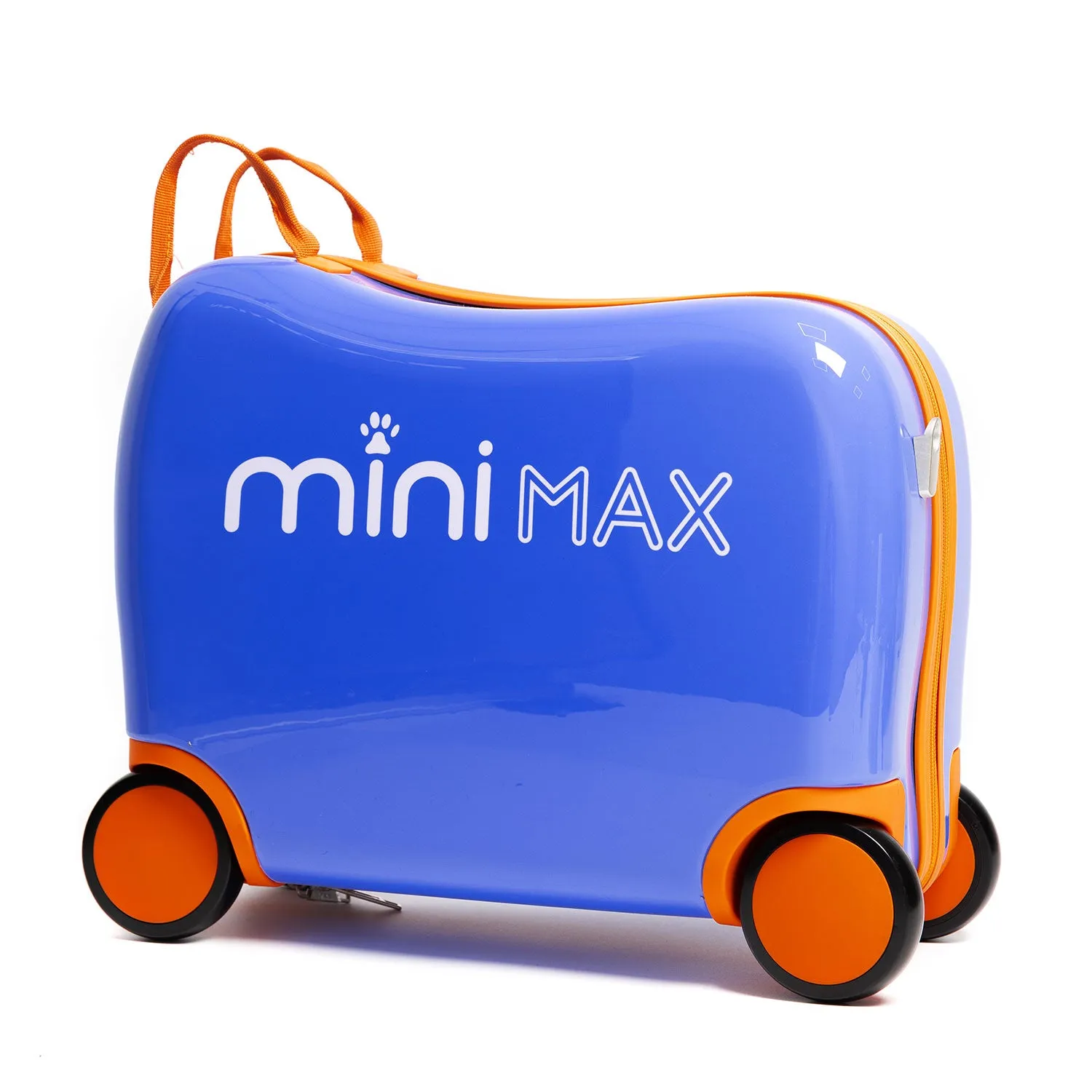 Aerolite MiniMax Childrens Ride-On Suitcase Fits 45x36x20cm EasyJet Maximum Size Kids Hand Luggage With Wheels 29L, Free Neck Pillow, Travel Bag & Stickers