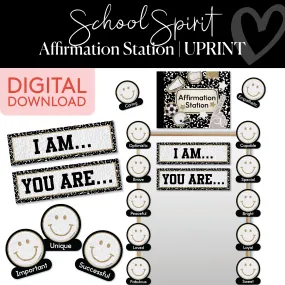 Affirmation Station | School Spirit | Printable Classroom Decor | Schoolgirl Style