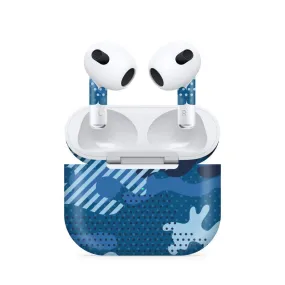 Airpods 3 Military Blue Camo Skin