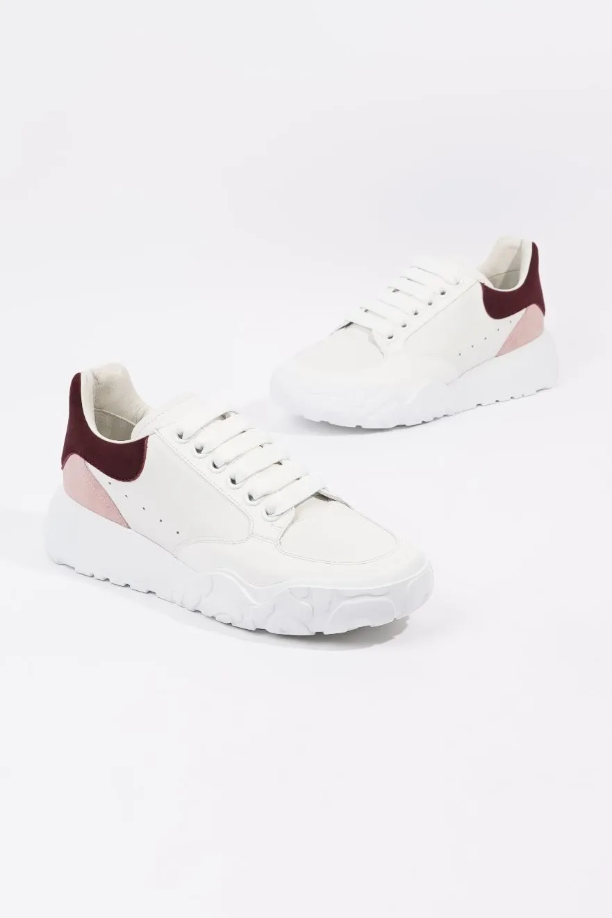 Alexander McQueen Womens Court Sneaker Burgundy Tab EU 37 / UK 4