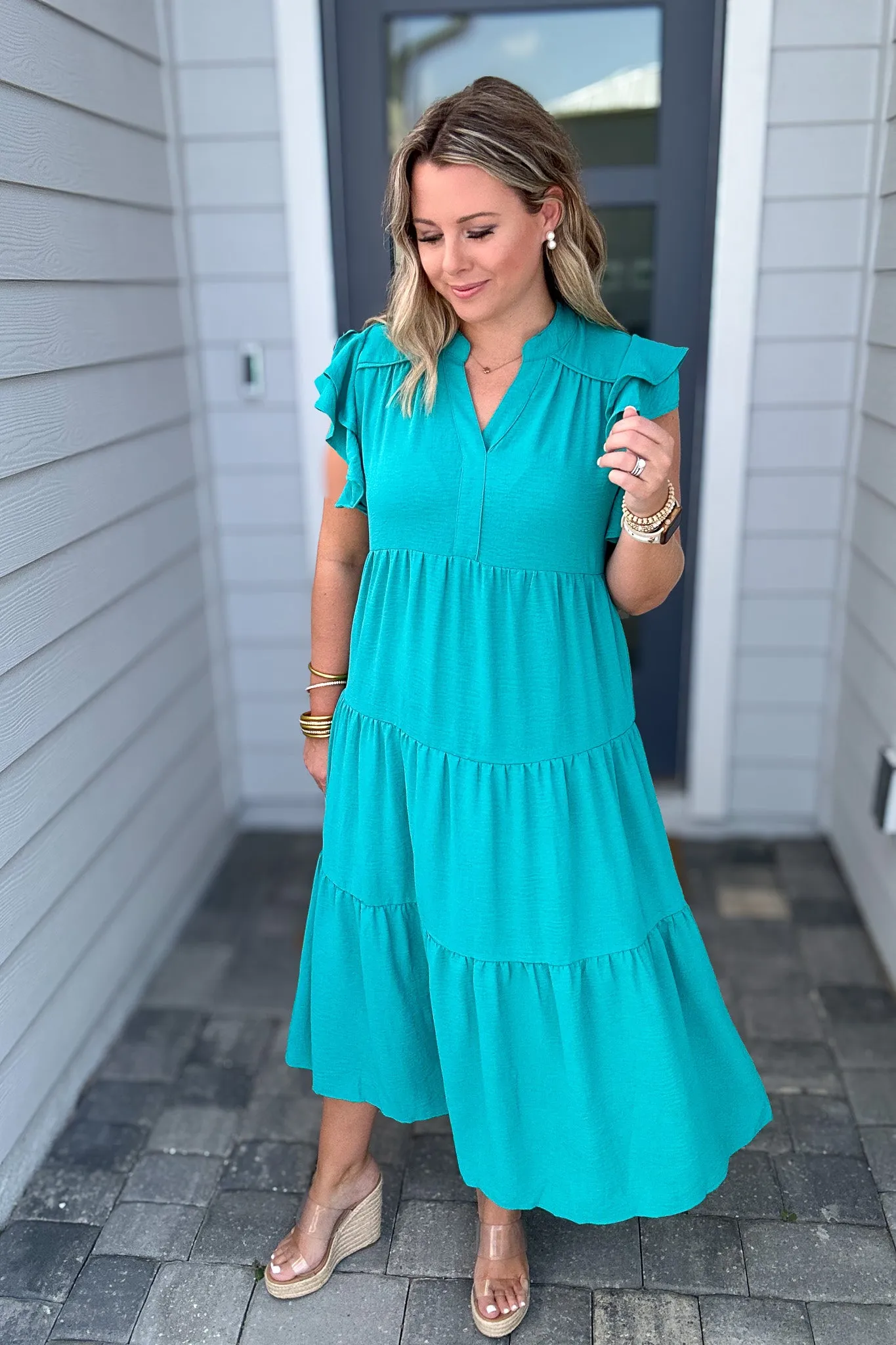 All In Time Midi Dress - Jade