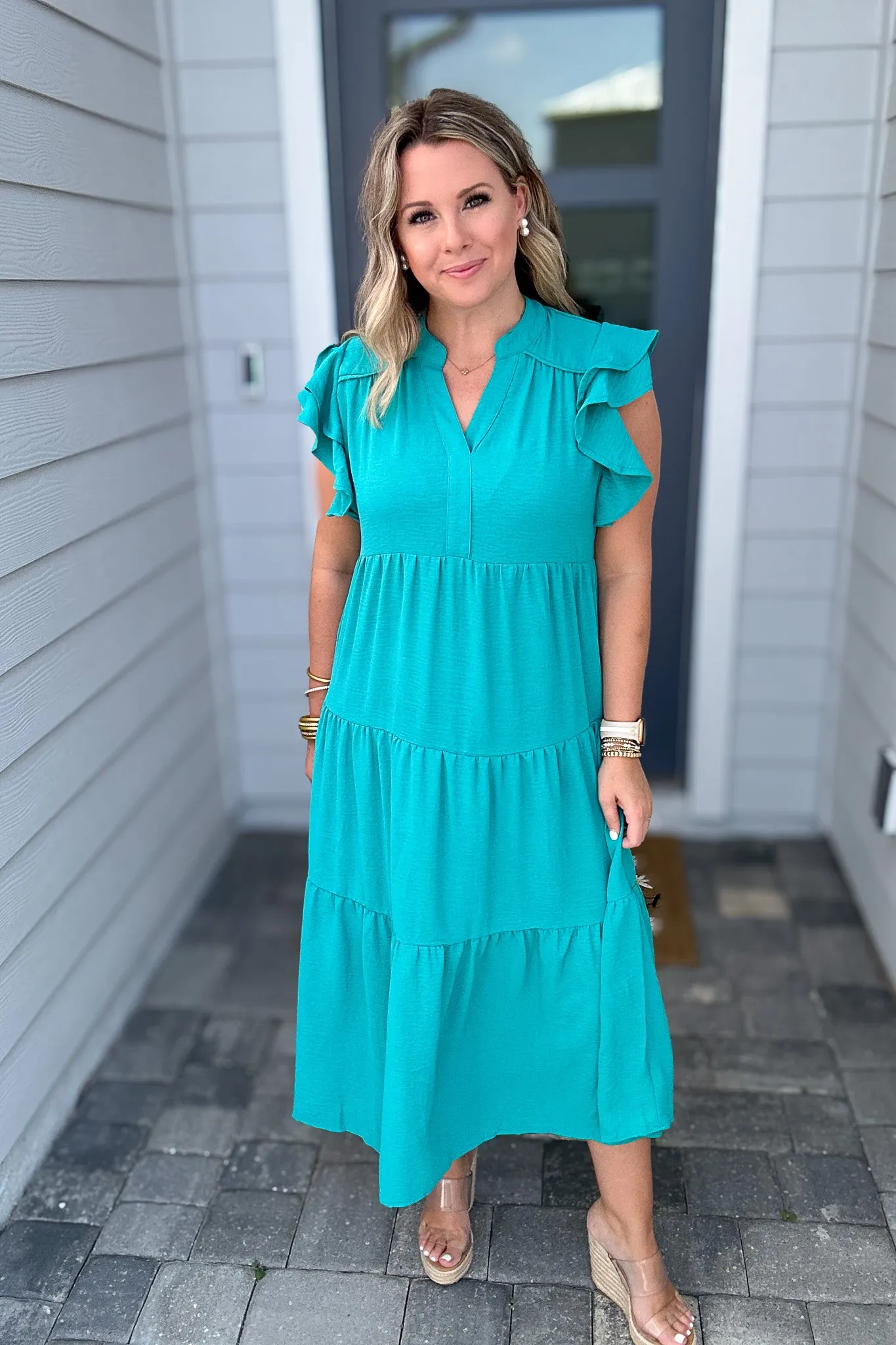 All In Time Midi Dress - Jade