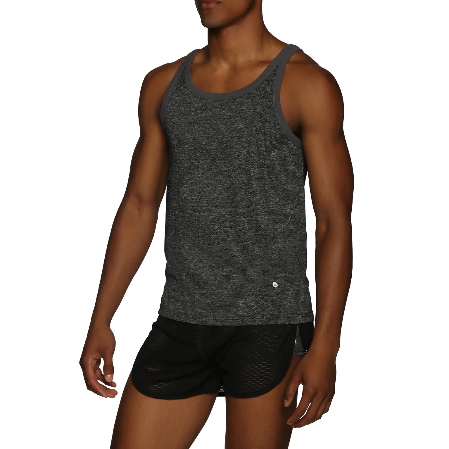 ALL NEW- ACTIONWEAR Heather Black Mako Nylon Roxy Tank