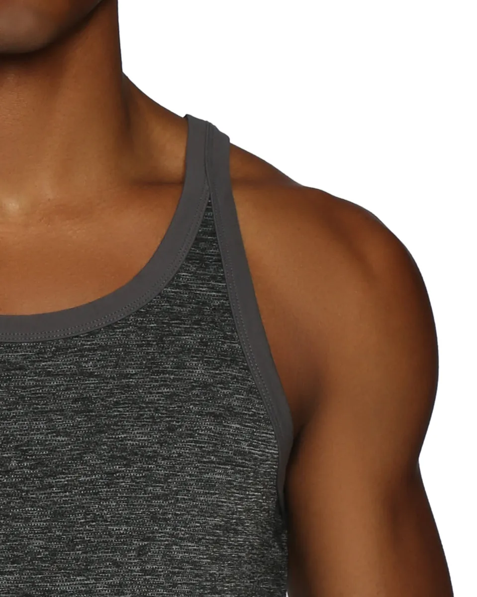 ALL NEW- ACTIONWEAR Heather Black Mako Nylon Roxy Tank