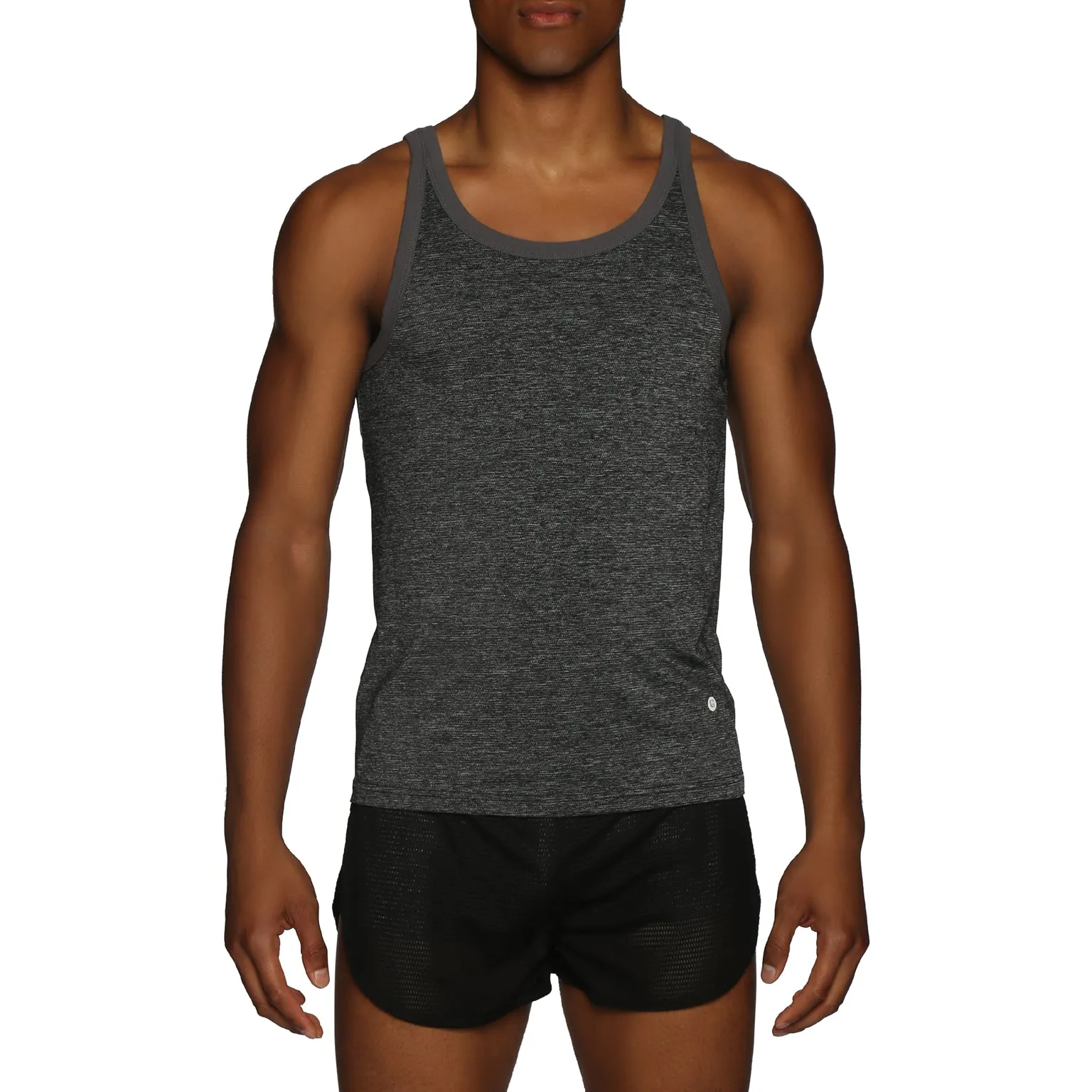 ALL NEW- ACTIONWEAR Heather Black Mako Nylon Roxy Tank