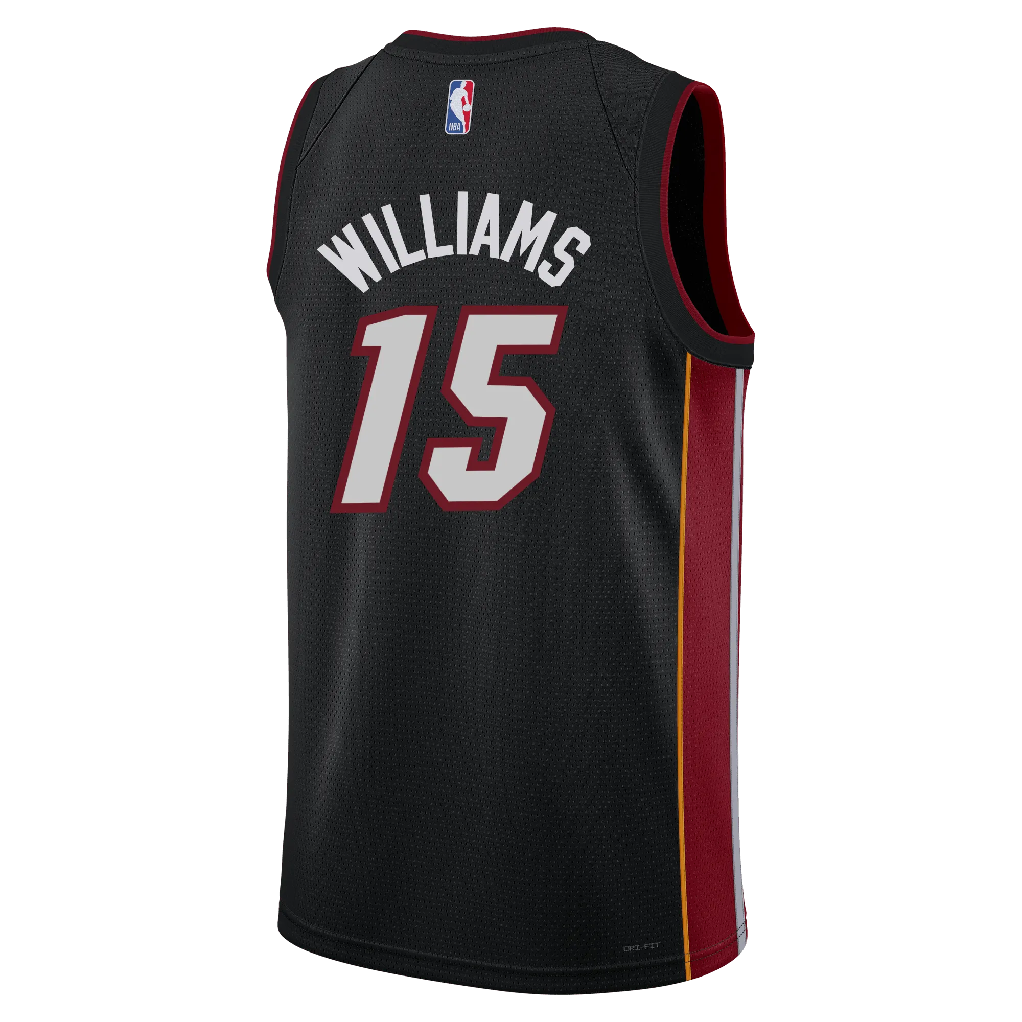 Alondes Williams Nike Miami HEAT Icon Black Swingman Jersey