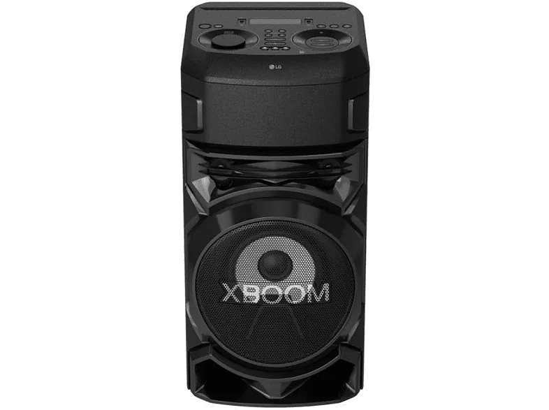 Altavoz de gran potencia - LG XBOOM HW RN5, USB, Radio FM, Karaoke, luces LED, Negro