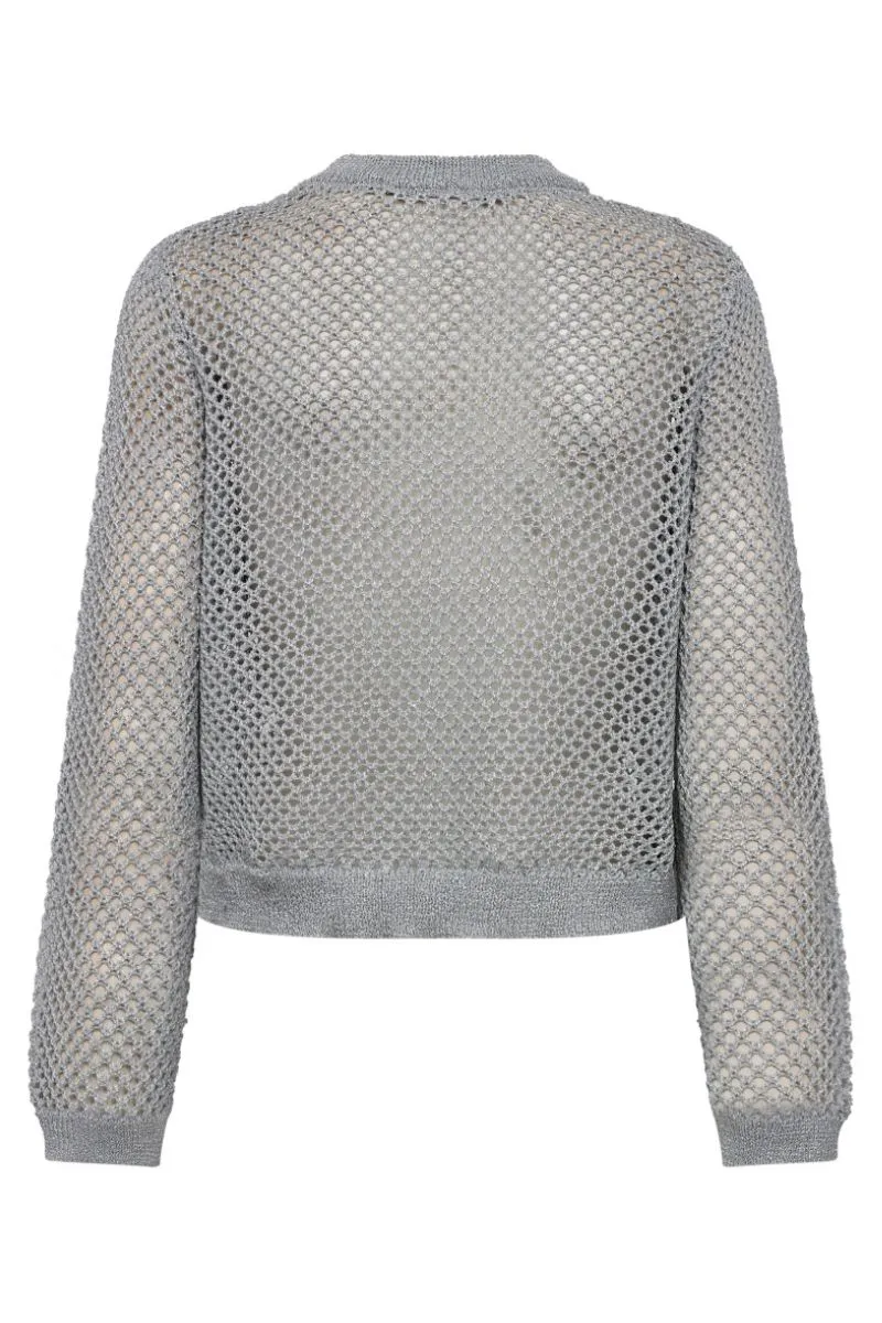 Alvin Net Knit 32116 | Silver | Strik fra Co'couture