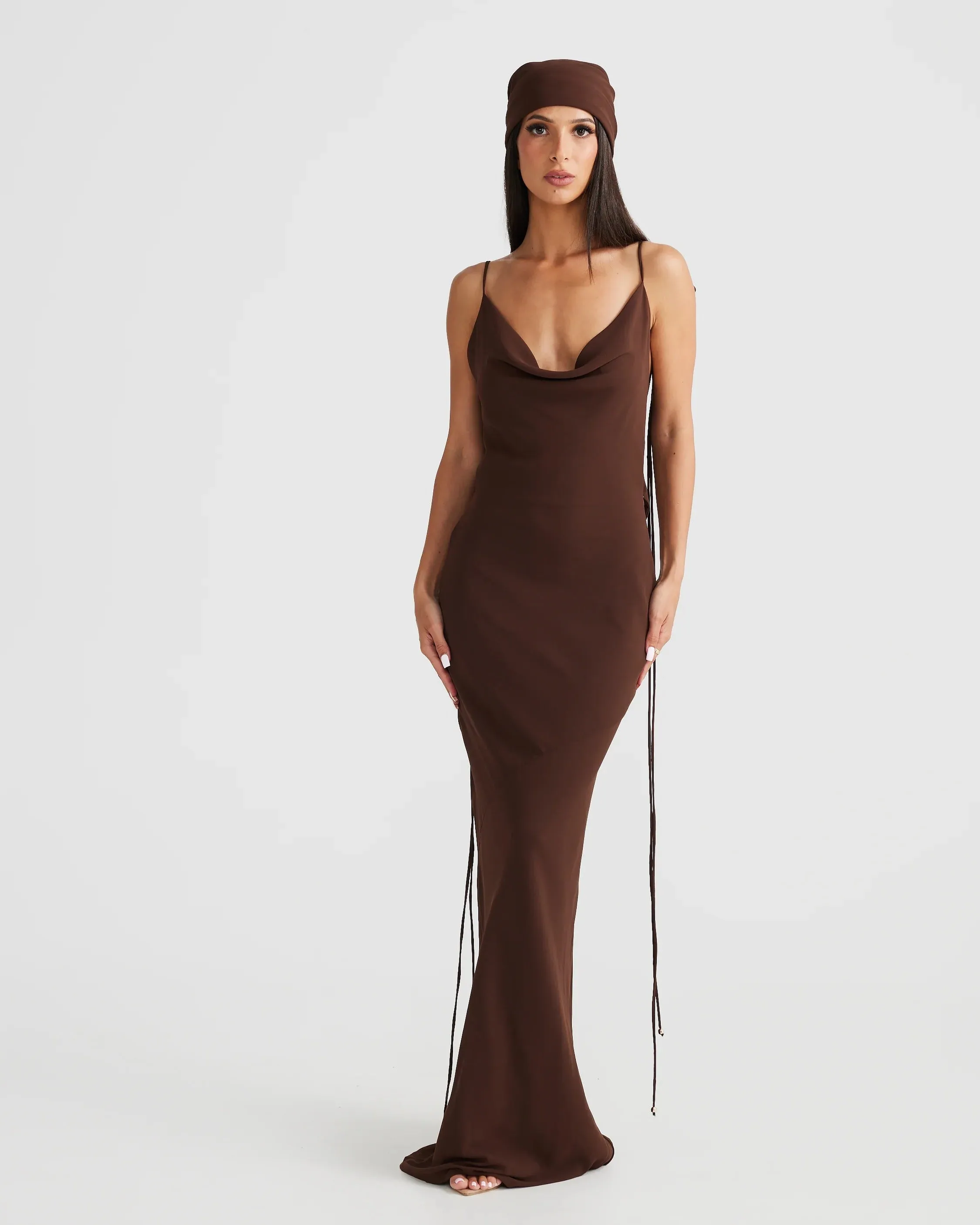 Amali Dress - Brown