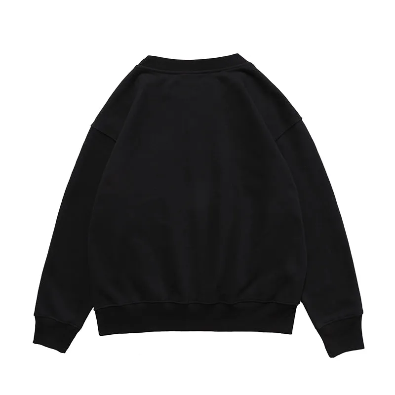 AMI Paris Ami de Coeur logo Crewneck - Black