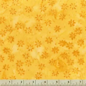 Anthology Batik - Be Colourful 3174Q X Yellow Daisy By The Yard