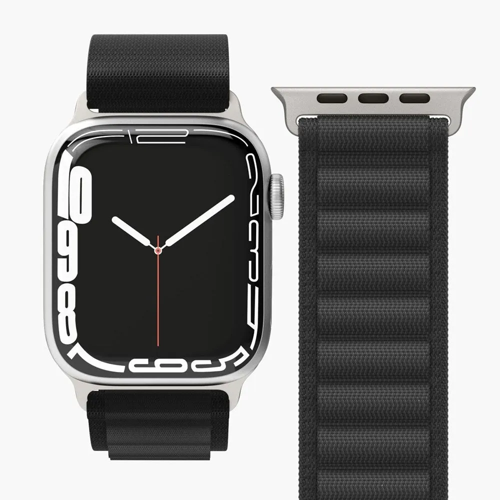 Apple Watch (42/44/45/SE/49mm) Vonmählen Action Loop Nylon Rem - Sort