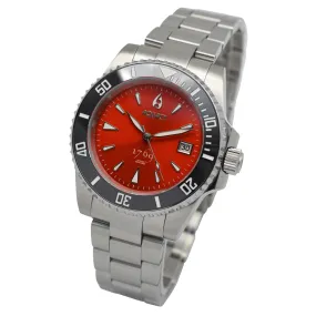 Aquacy 1769 Hei Matau Men's Automatic 300M Red Dive Watch ETA 2824 1769.R.B.S.ET