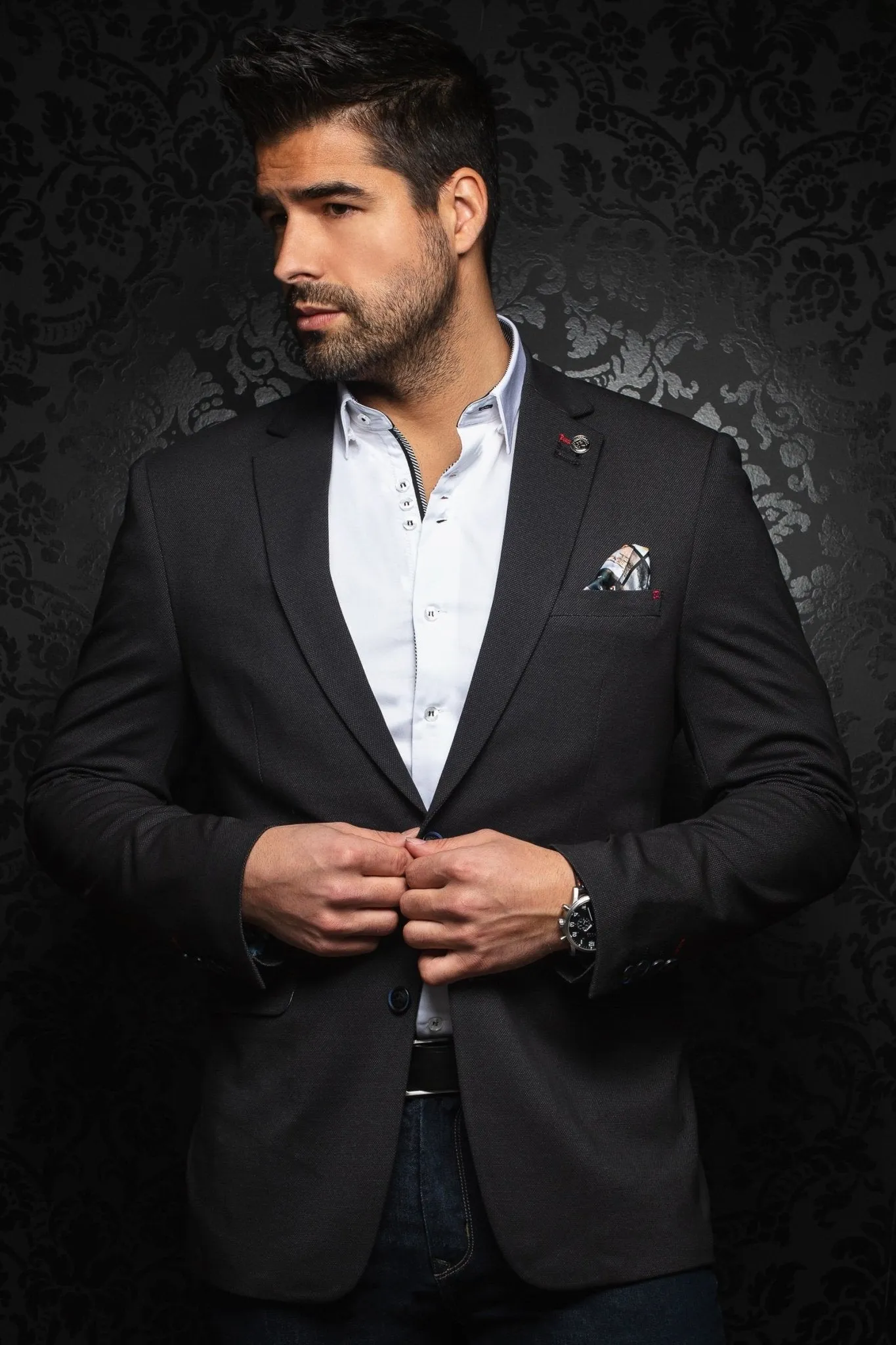 Au Noir Blazer/Suit Separate | Ryan, Black