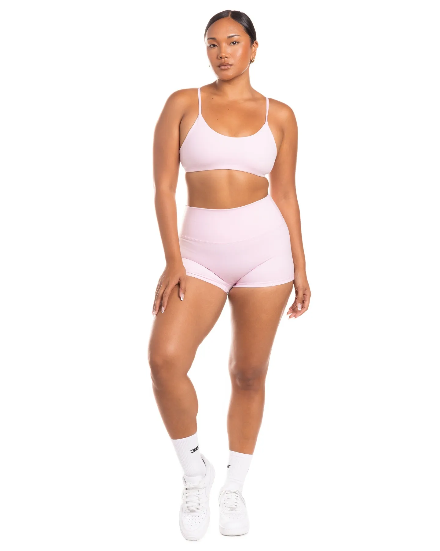 Aura SF Micro Shorts - Blush Pink