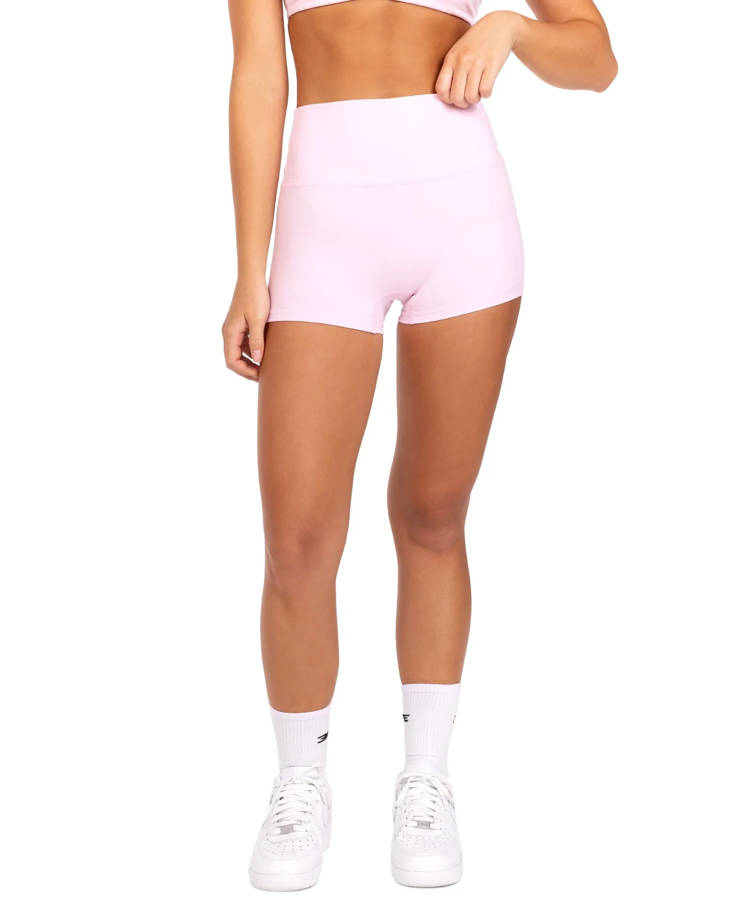 Aura SF Micro Shorts - Blush Pink