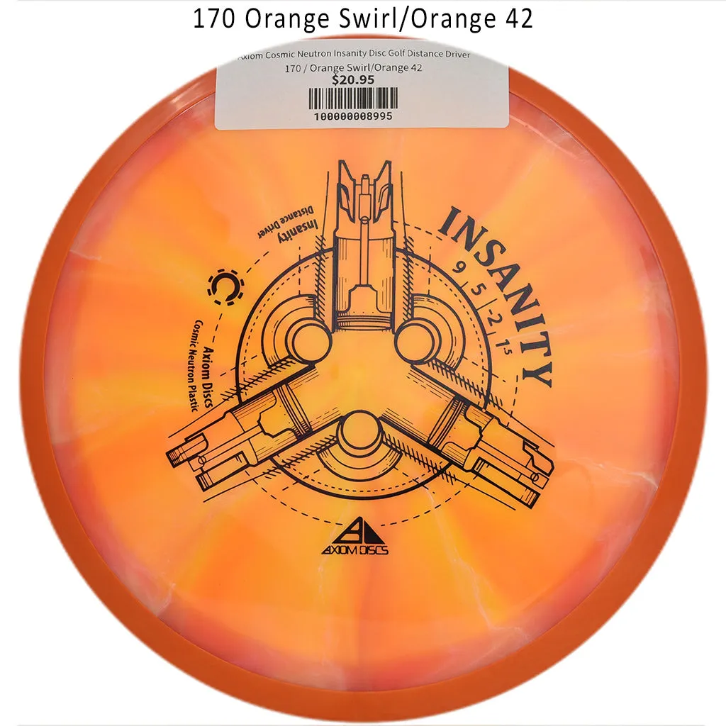 Axiom Cosmic Neutron Insanity Disc Golf Distance Driver