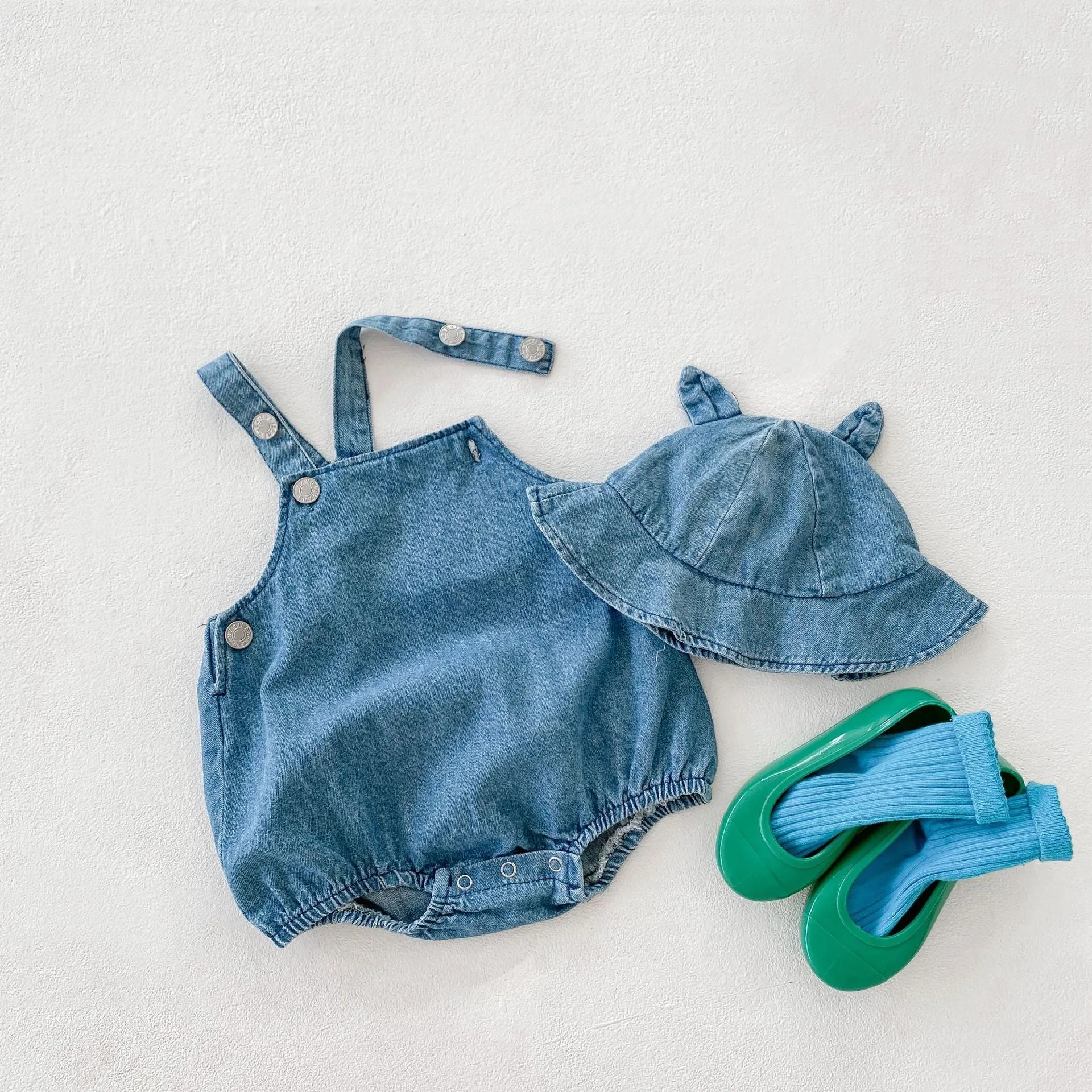 Baby Denim Jumpsuit Suit