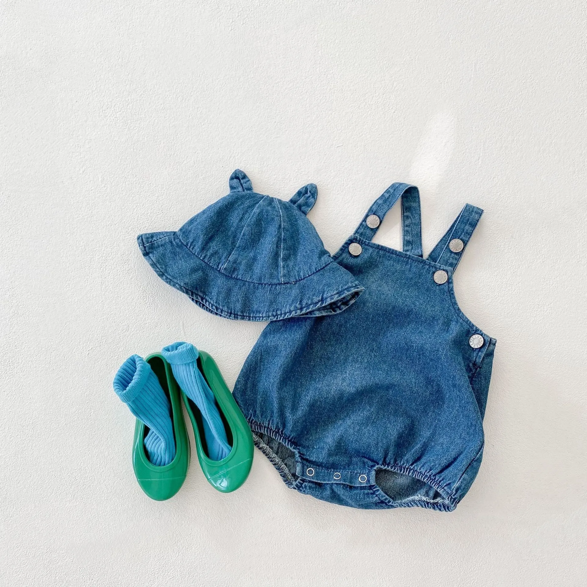 Baby Denim Jumpsuit Suit