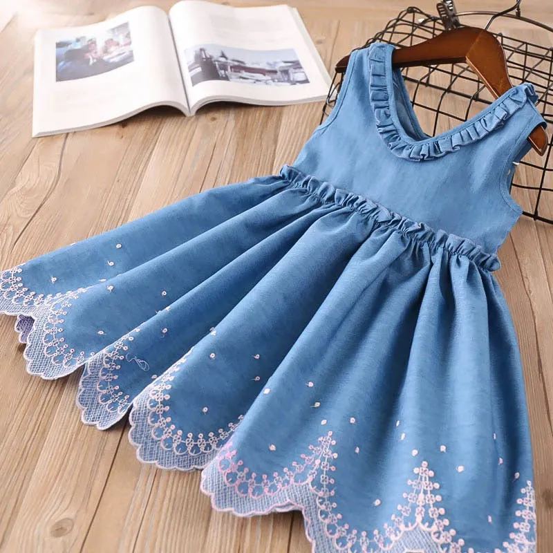 Baby Girl Clothes Toddler Dresses Summer Style Children Floral Pattern Costume Girl Clothes Kids Dress For Girls Casual Dresses