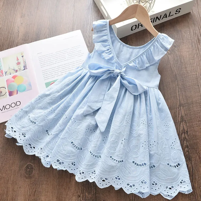 Baby Girl Clothes Toddler Dresses Summer Style Children Floral Pattern Costume Girl Clothes Kids Dress For Girls Casual Dresses