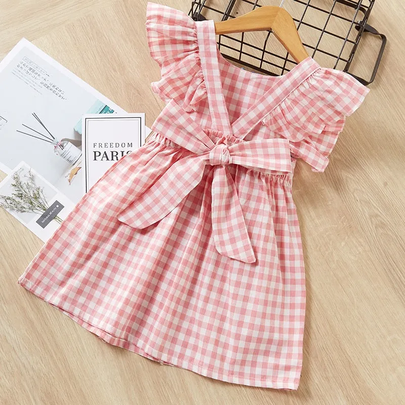 Baby Girl Clothes Toddler Dresses Summer Style Children Floral Pattern Costume Girl Clothes Kids Dress For Girls Casual Dresses