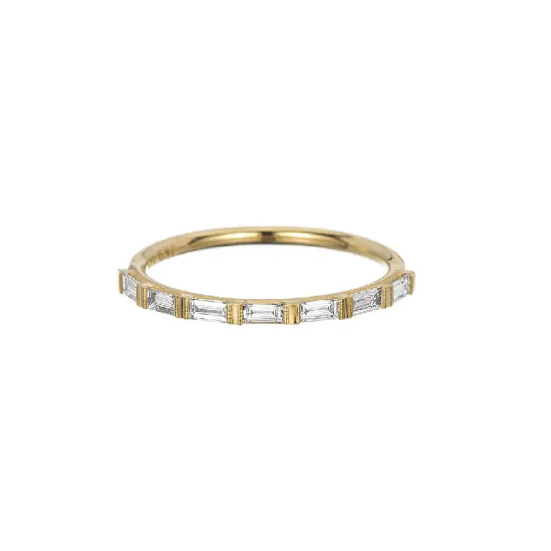 Baguette Diamond Half Eternity Band