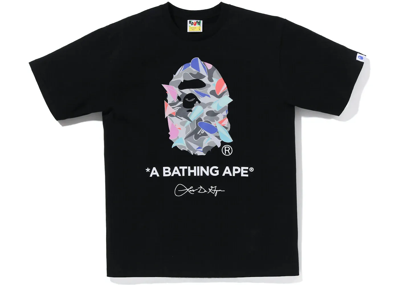 BAPE x Louis De Guzman Ape Head Tee Black