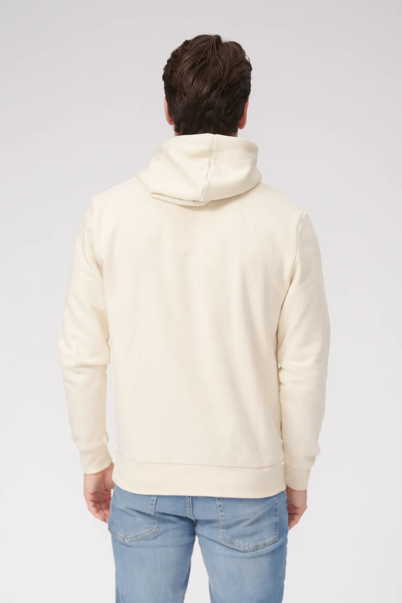 Basic Hoodie Sweat - Lys Beige