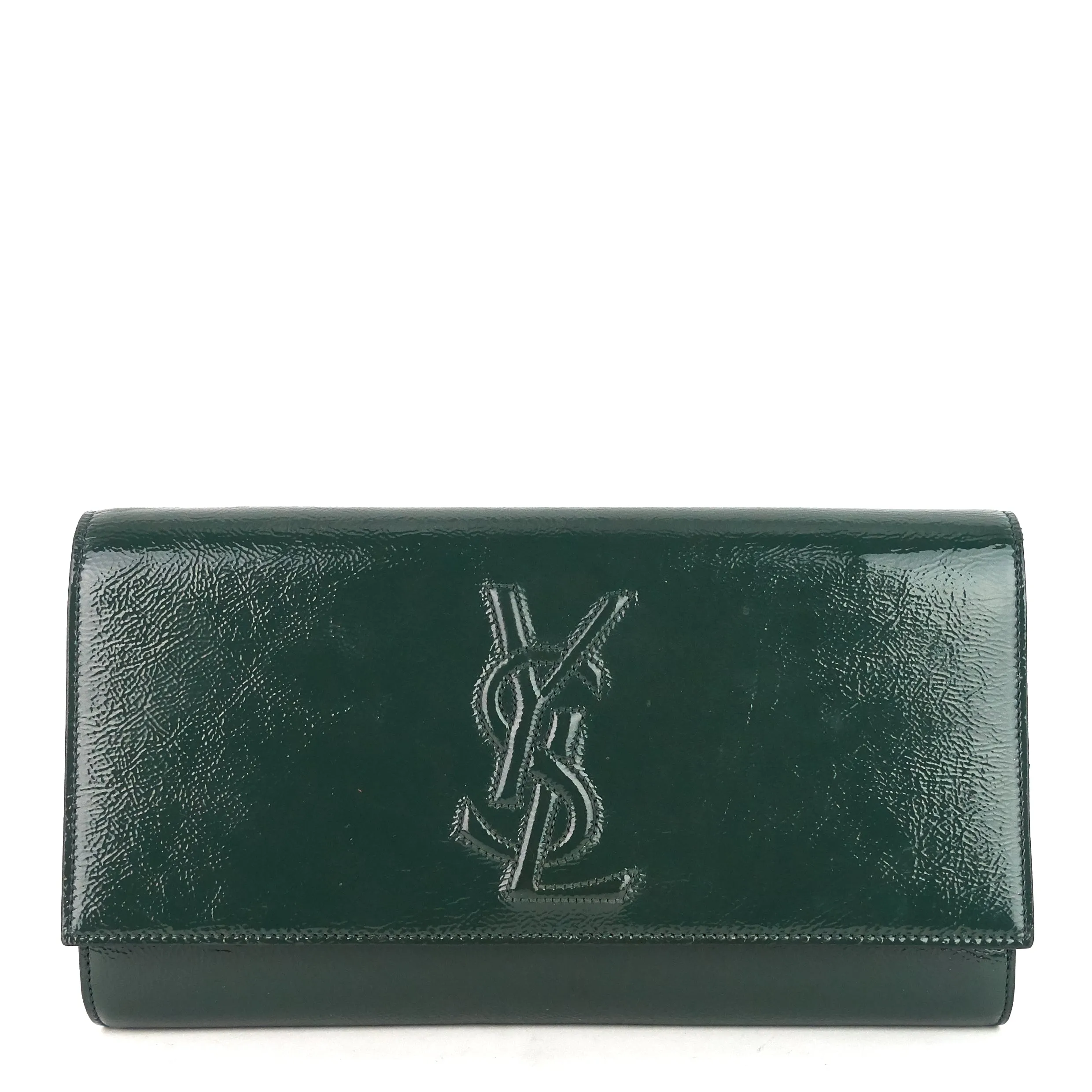 Belle de Jour Large Patent Leather Clutch Bag