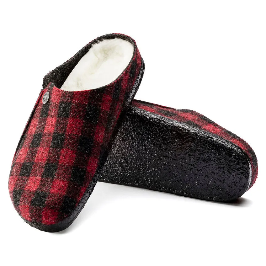 Birkenstock Zermatt Shearling (Men's) - Plaid Red