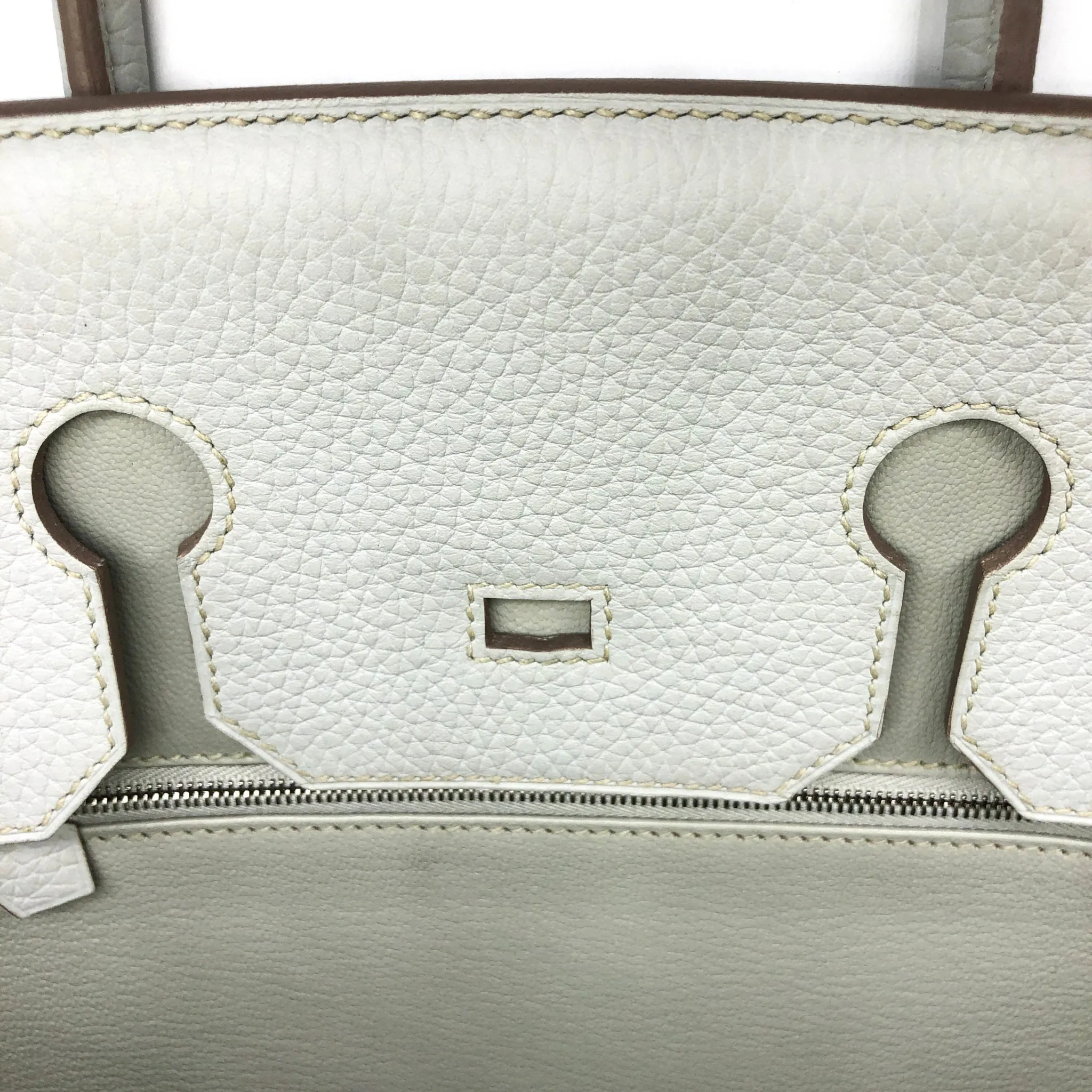 Birkin 35 Gris Perle Clemence Leather with Palladium Hardware