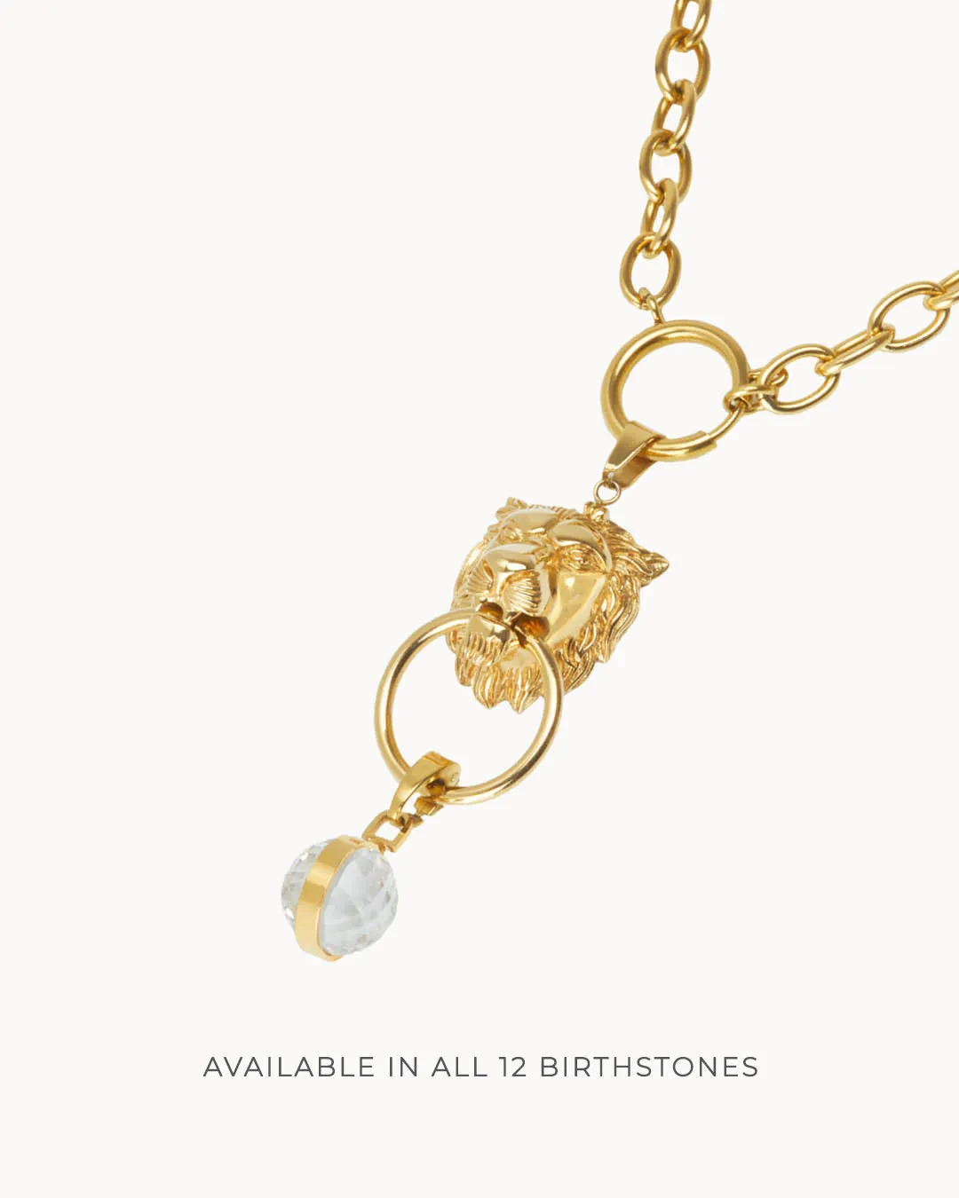 Birthday Lion Habbata Charm Chain Set, Gold