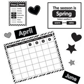 Black and White Calendar  | Just Teach | UPRINT | Schoolgirl Style