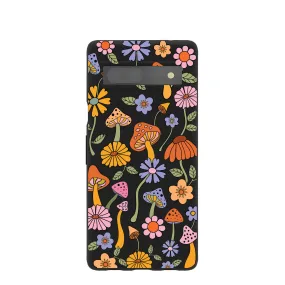 Black Midnight Shrooms Google Pixel 7a Case