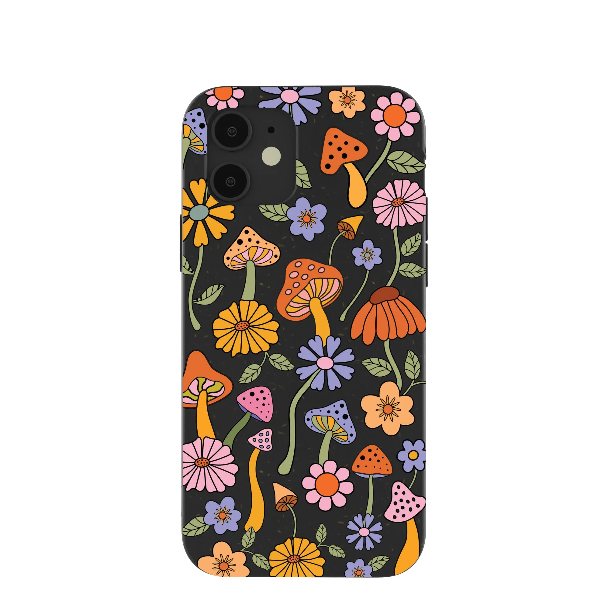 Black Midnight Shrooms iPhone 12/ iPhone 12 Pro Case