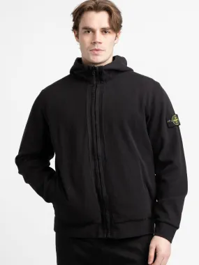 Black Reversible Full-Zip Sweatshirt