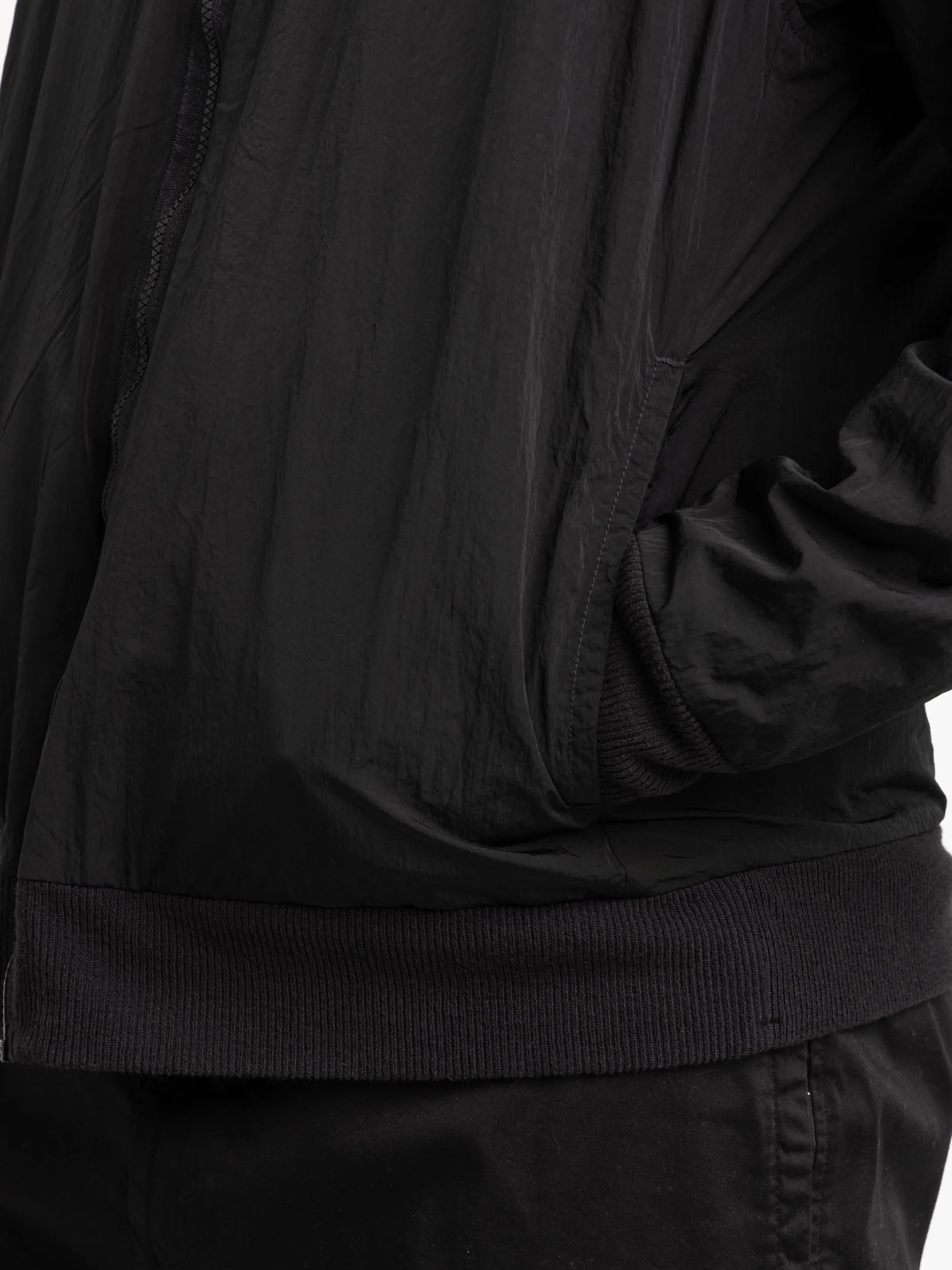 Black Reversible Full-Zip Sweatshirt