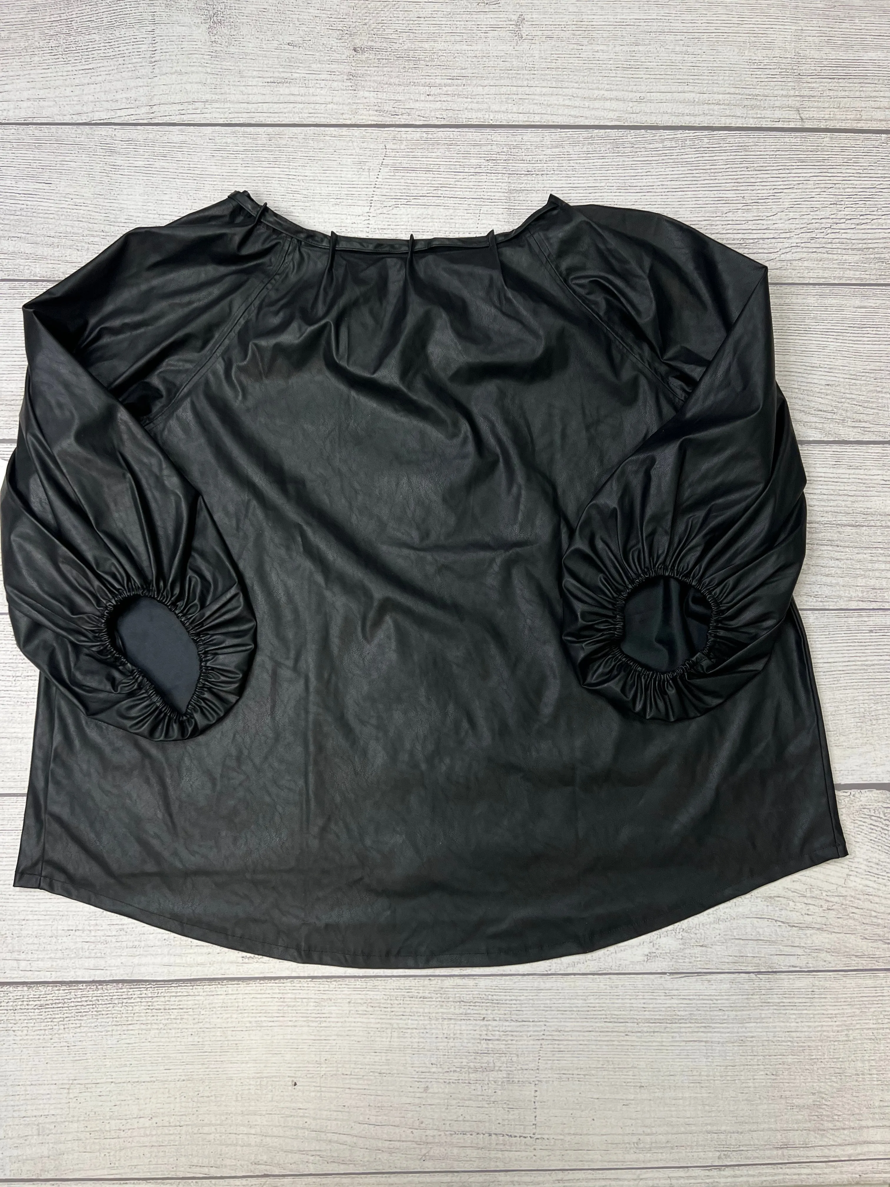 Black Top Long Sleeve Terra & Sky, Size 1x